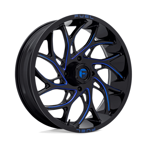 Fuel UTV D778 RUNNER UTV 22X7 GLOSS BLACK MILLED CANDY BLUE