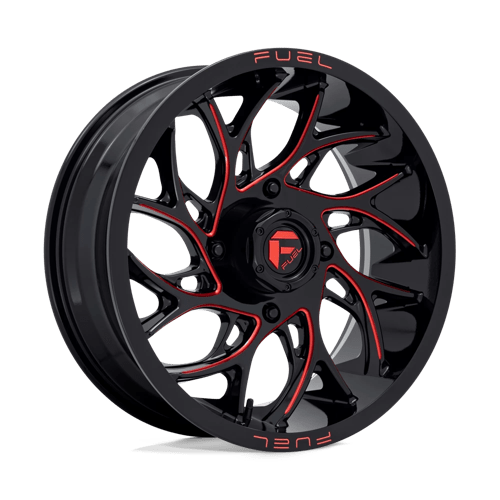 Fuel UTV D779 RUNNER UTV 20X7 GLOSS BLACK MILLED CANDY RED