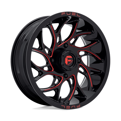 Fuel UTV D779 RUNNER UTV 20X7 GLOSS BLACK MILLED CANDY RED