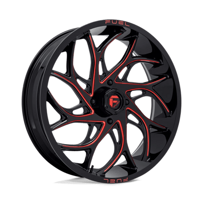 Fuel UTV D779 RUNNER UTV 24X7 GLOSS BLACK MILLED CANDY RED