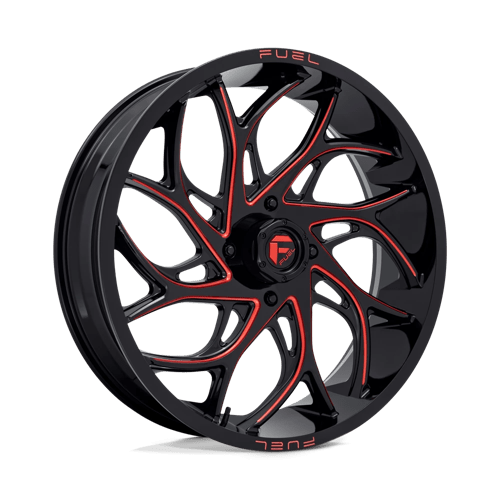 Fuel UTV D779 RUNNER UTV 24X7 GLOSS BLACK MILLED CANDY RED