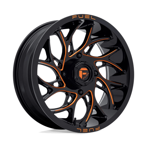 Fuel UTV D780 RUNNER UTV 22X7 GLOSS BLACK MILLED ORANGE