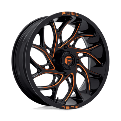 Fuel UTV D780 RUNNER UTV 20X7 GLOSS BLACK MILLED ORANGE