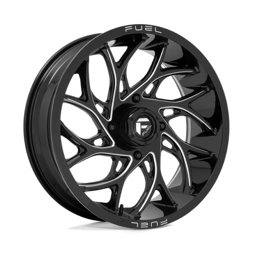 Fuel UTV D741 RUNNER 20X7 GLOSS BLACK MILLED