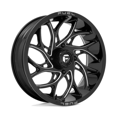 Fuel UTV D741 RUNNER 20X7 GLOSS BLACK MILLED