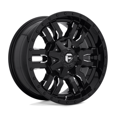 Fuel 1PC D595 SLEDGE 18X9 GLOSS BLACK MILLED