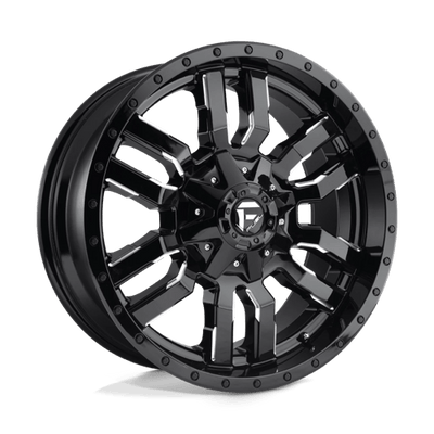 Fuel 1PC D595 SLEDGE 17X9 GLOSS BLACK MILLED
