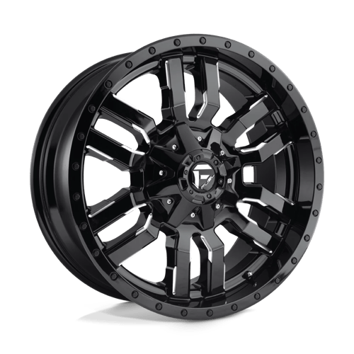 Fuel 1PC D595 SLEDGE 18X9 GLOSS BLACK MILLED