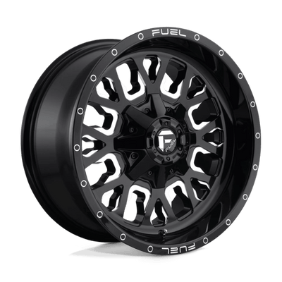Fuel 1PC D611 STROKE 18X9 GLOSS BLACK MILLED