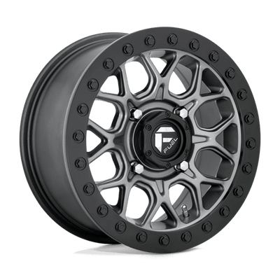 Fuel UTV D919 TECH BEADLOCK 15X7 MATTE GUN METAL BLACK BEAD RING