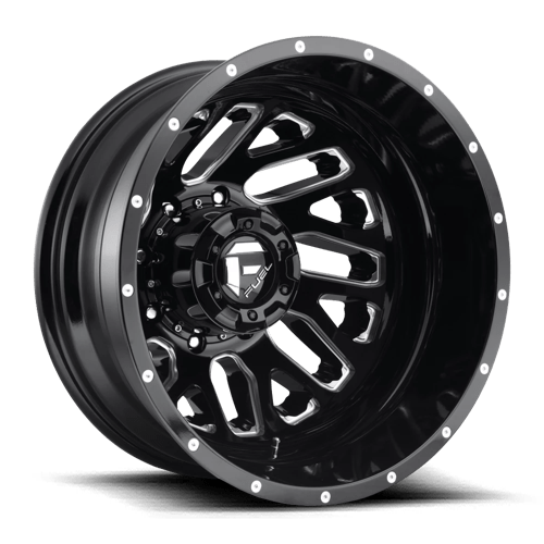 Fuel 1PC D581 TRITON 20X8.25 GLOSS BLACK MILLED