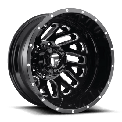Fuel 1PC D581 TRITON 20X8.25 GLOSS BLACK MILLED