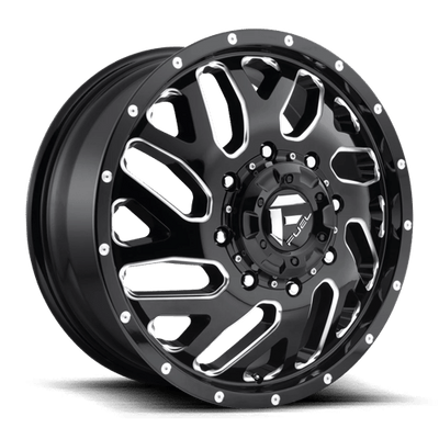Fuel 1PC D581 TRITON 20X8.25 GLOSS BLACK MILLED