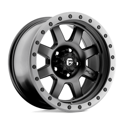 Fuel 1PC D551 TROPHY 17X8.5 MATTE BLACK GUN METAL RING