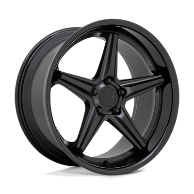 TSW LAUNCH 19X8.5 MATTE BLACK W/ GLOSS BLACK LIP