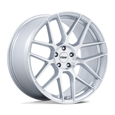 TSW TW002 LASARTHE 18X10.5 GLOSS SILVER MACHINED