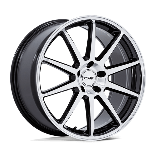 TSW TW004 CANARD 19X9.5 GLOSS BLACK W/ MACHINED FACE