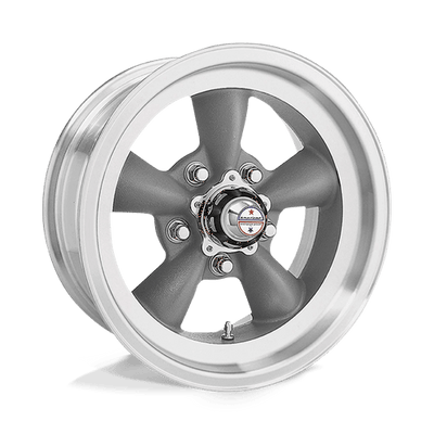 American Racing Vintage VN105 TORQ THRUST D 15X8 TORQ THRUST GRAY W/ MACH LIP