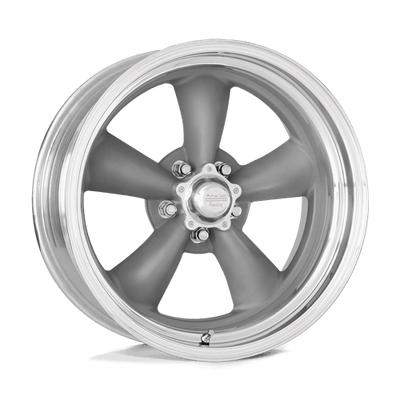 American Racing Vintage VN205 CLASSIC TORQ THRUST II 17X7 TORQ THRUST GRAY W/ POLISHED LIP