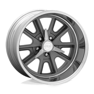 American Racing Vintage VN427 SHELBY COBRA 17X8 TWO-PIECE MAG GRAY CENTER POLISHED BARREL