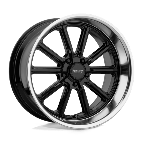 American Racing Vintage VN507 RODDER 20X9.5 GLOSS BLACK W/ DIAMOND CUT LIP