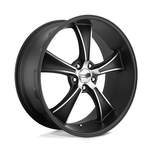American Racing Vintage VN805 BLVD 20X8.5 SATIN BLACK W/ MACHINED FACE