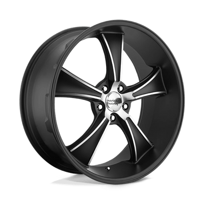 American Racing Vintage VN805 BLVD 20X8.5 SATIN BLACK W/ MACHINED FACE