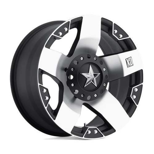 XD XD775 ROCKSTAR 20X8.5 MACHINED FACE W/ BLK WINDOWS
