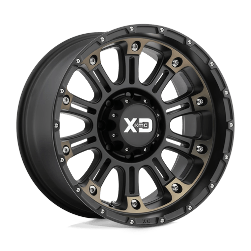 XD XD829 HOSS II 17X9 SATIN BLACK MACH W/ DARK TINT