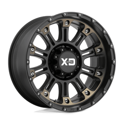 XD XD829 HOSS II 17X9 SATIN BLACK MACH W/ DARK TINT