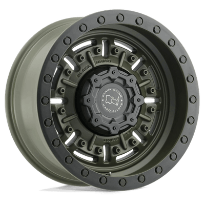 Black Rhino Hard Alloys ABRAMS 17X8.5 OLIVE DRAB GREEN