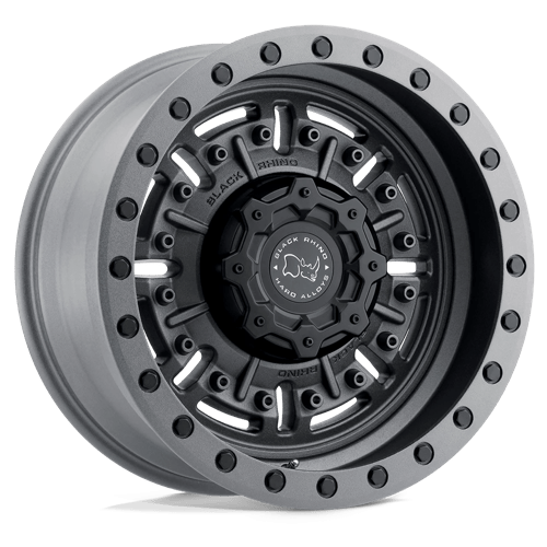 Black Rhino Hard Alloys ABRAMS 17X8.5 TEXTURED MATTE GUNMETAL