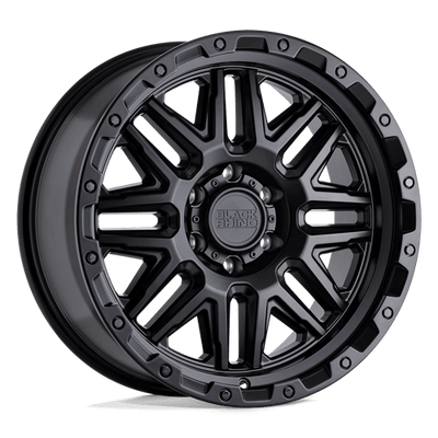 Black Rhino Hard Alloys ALAMO 20X9 MATTE BLACK W/ BLACK BOLTS