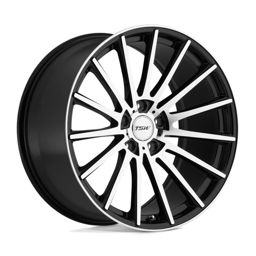 TSW CHICANE 19X8.5 GLOSS BLACK W/ MIRROR CUT FACE