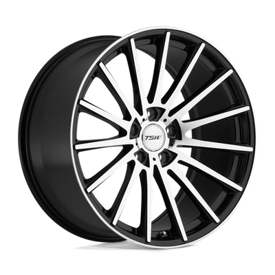 TSW CHICANE 19X8.5 GLOSS BLACK W/ MIRROR CUT FACE