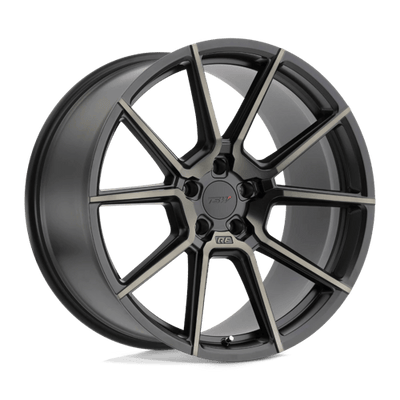 TSW CHRONO 19X9.5 MATTE BLACK W/ MACHINE FACE & DARK TINT