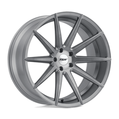 TSW CLYPSE 18X8.5 TITANIUM W/ MATTE BRUSHED FACE