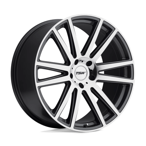 TSW GATSBY 22X10 GUNMETAL W/ MIRROR CUT FACE