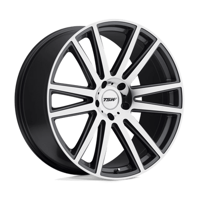 TSW GATSBY 22X10 GUNMETAL W/ MIRROR CUT FACE
