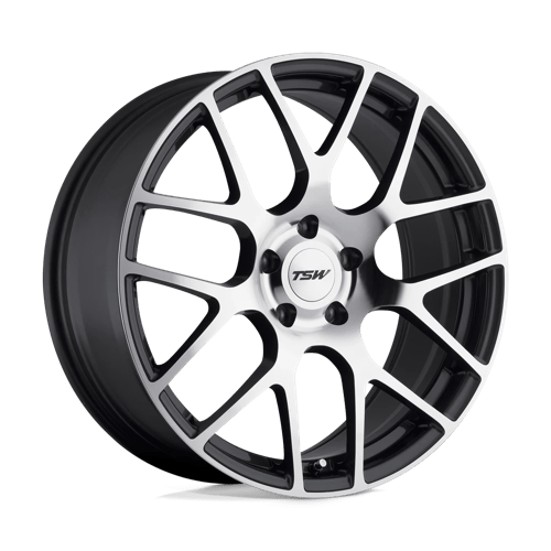 TSW NURBURGRING 17X8 GUNMETAL W/ MIRROR CUT FACE