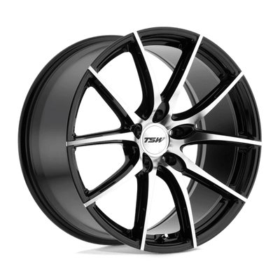 TSW SPRINT 18X8.5 GLOSS BLACK W/ MIRROR CUT FACE