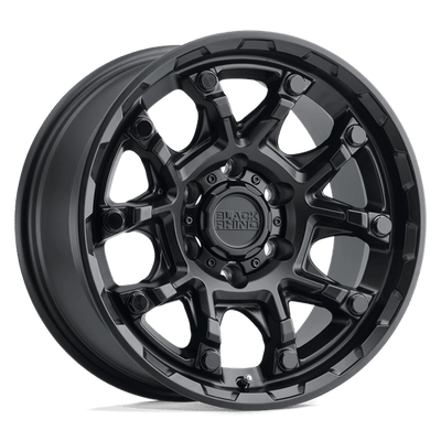 Black Rhino Hard Alloys ARK 20X9 MATTE BLACK W/ GLOSS BLACK BOLTS