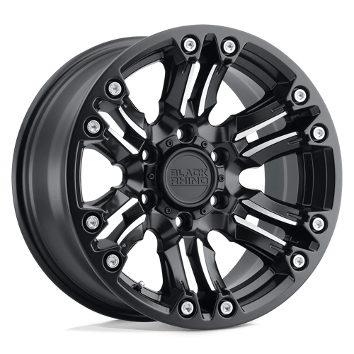 Black Rhino Hard Alloys ASAGAI 20X9.5 MATTE BLACK & MACHINED W/ STAINLESS BOLTS