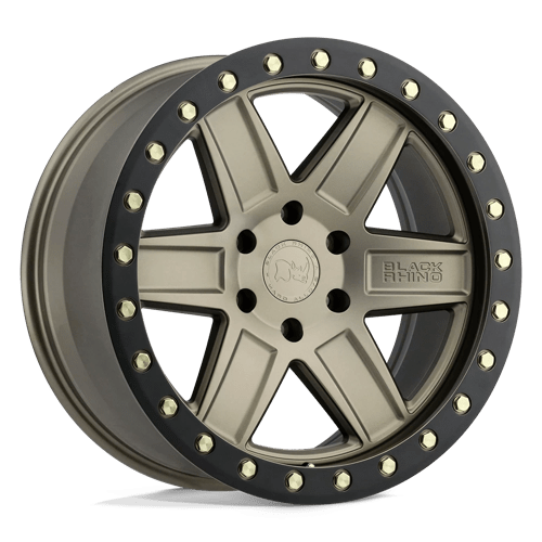 Black Rhino Hard Alloys ATTICA 18X9.5 MATTE BRONZE W/ BLACK RING