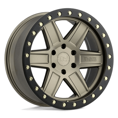 Black Rhino Hard Alloys ATTICA 18X9.5 MATTE BRONZE W/ BLACK RING