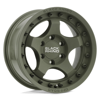 Black Rhino Hard Alloys BANTAM 16X8 OLIVE DRAB GREEN