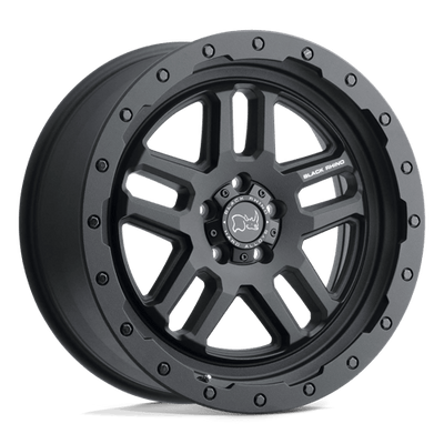 Black Rhino Hard Alloys BARSTOW 17X8 TEXTURED MATTE BLACK