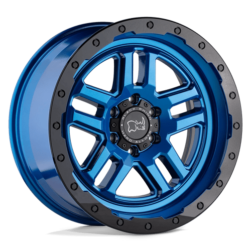 Black Rhino Hard Alloys BARSTOW 17X9.5 DEARBORN BLUE W/ BLACK RING
