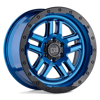 Black Rhino Hard Alloys BARSTOW 17X9.5 DEARBORN BLUE W/ BLACK RING