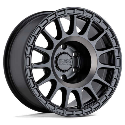 Black Rhino Hard Alloys SANDSTORM 15X7 SEMI GLOSS BLACK W/ MACHINED DARK TINT RING